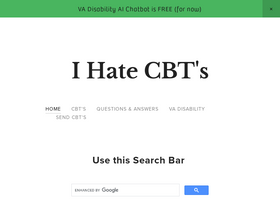 'ihatecbts.com' screenshot