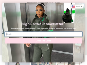 pindydoll.com homepage screenshot