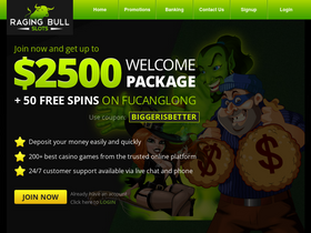 'ragingbullslots.com' screenshot