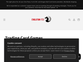 evolutiontcggames.com