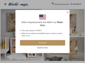 world-maps.fr homepage screenshot