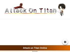 'attack-on-titan.online' screenshot