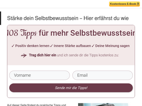 'selbstbewusstsein-staerken.net' screenshot