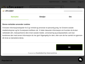 'loplabbet.no' screenshot