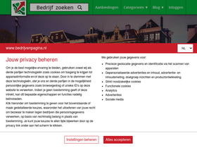 'bedrijvenpagina.nl' screenshot