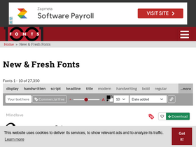 '1001fonts.com' screenshot