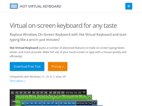 'hotvirtualkeyboard.com' screenshot