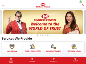 'muthootfinance.com' screenshot