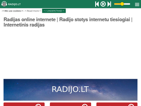 'radijo.lt' screenshot