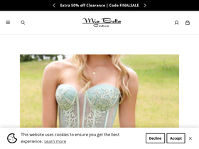 'miabellacouture.com' screenshot