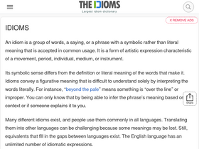 'theidioms.com' screenshot