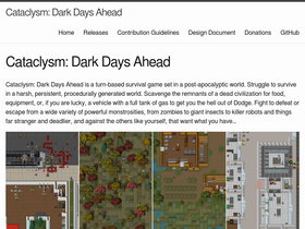 'cataclysmdda.org' screenshot