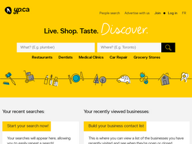 'yellowpages.ca' screenshot
