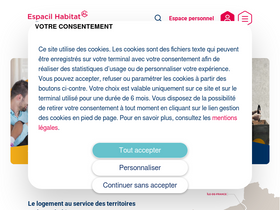 'espacil-habitat.fr' screenshot