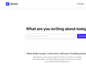 'essaygenius.ai' screenshot