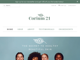 corium21cream.com