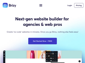 'brizy.io' screenshot