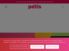 'petis.pt' screenshot