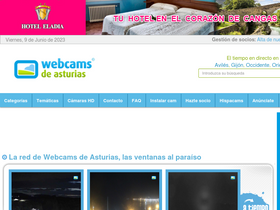 'webcamsdeasturias.com' screenshot