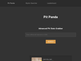 'pitpanda.rocks' screenshot
