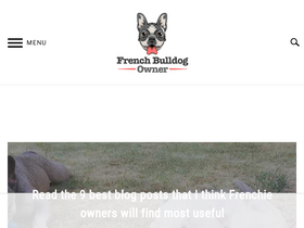 'frenchbulldogowner.com' screenshot