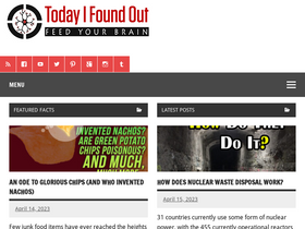 'todayifoundout.com' screenshot