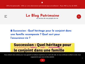 'leblogpatrimoine.com' screenshot