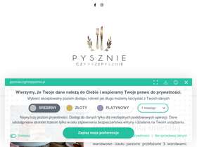'pysznieczyprzepysznie.pl' screenshot