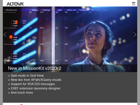'altova.com' screenshot