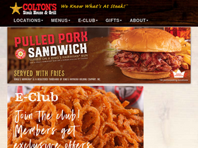 'coltonssteakhouse.com' screenshot