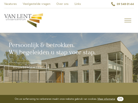 'uitvaartcentrum-vanlent.be' screenshot