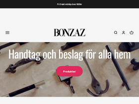 bonzaz.se homepage screenshot