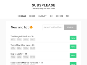 'subsplease.org' screenshot