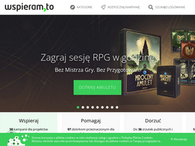 'wspieram.to' screenshot
