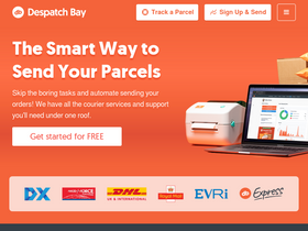 'despatchbay.com' screenshot