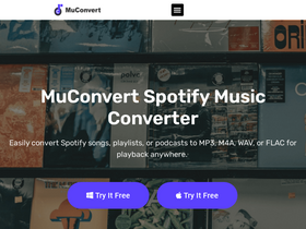 'muconvert.com' screenshot