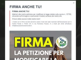 'associazionecacciatoriveneti.it' screenshot