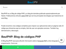 'baulphp.com' screenshot