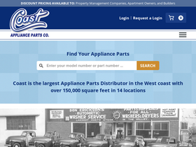 'coastparts.com' screenshot