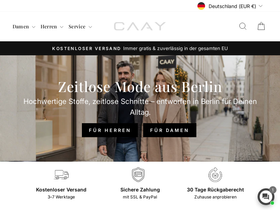 Caay Berlin homepage screenshot