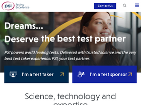 'psiexams.com' screenshot