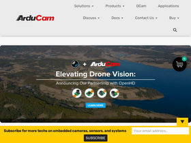 'arducam.com' screenshot