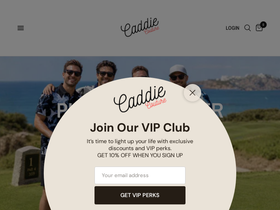 Caddiecouture homepage screenshot