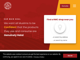 'halalhmc.org' screenshot