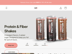 todo - GLP-1 protein shakes homepage screenshot