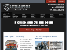 'steelexpress.co.uk' screenshot