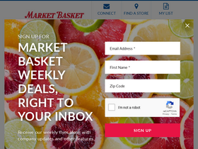 'shopmarketbasket.com' screenshot