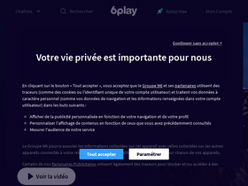 '6play.fr' screenshot