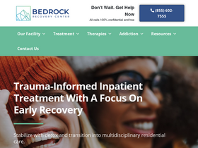 'bedrockrecoverycenter.com' screenshot