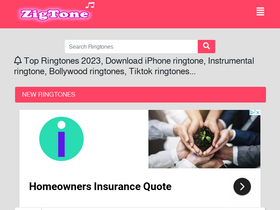 'zigtone.com' screenshot